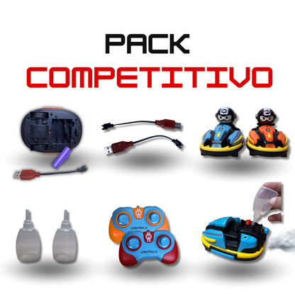 Coches de Choque RC con Efecto Humo, Luces y Sonido